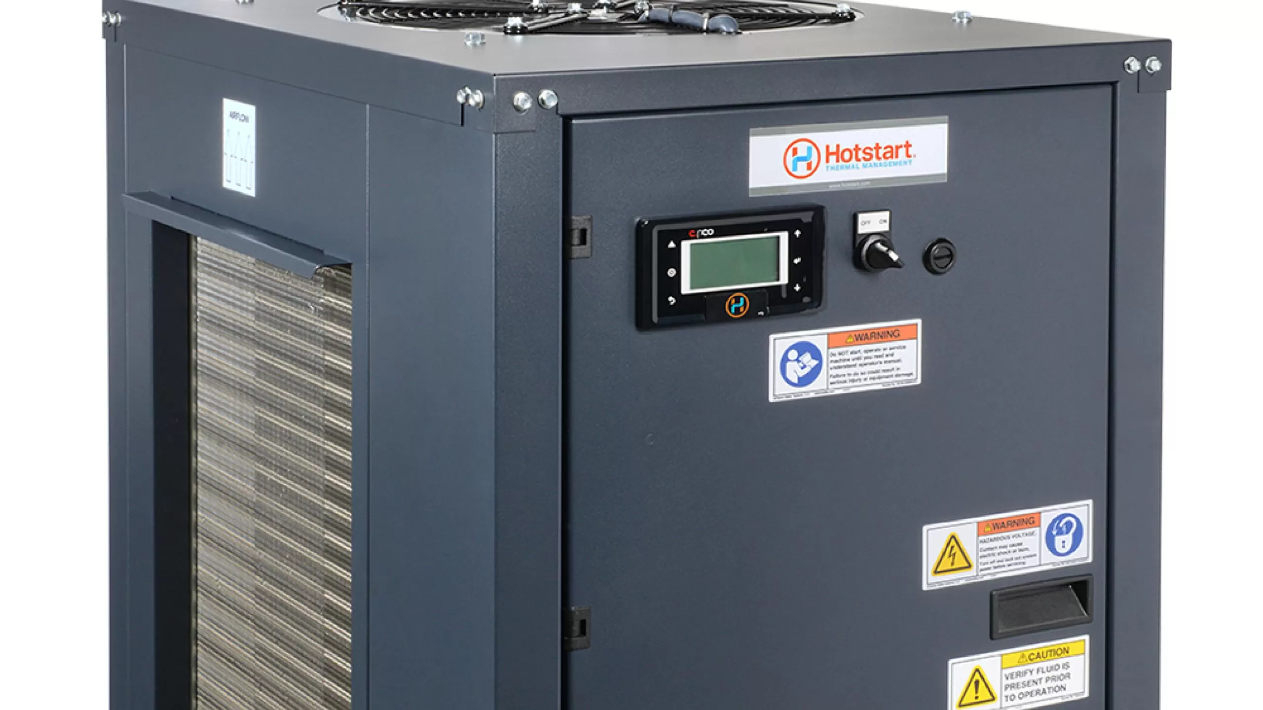 Hotstart's CVC High Efficiency Heat Pump is an energy efficient engine heater for backup generators.